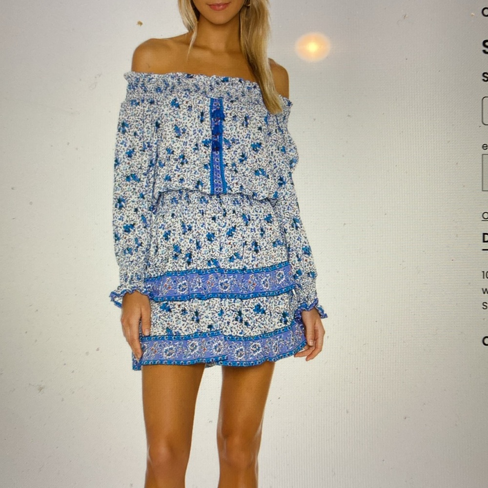 Sylvia off the shoulder mini dress